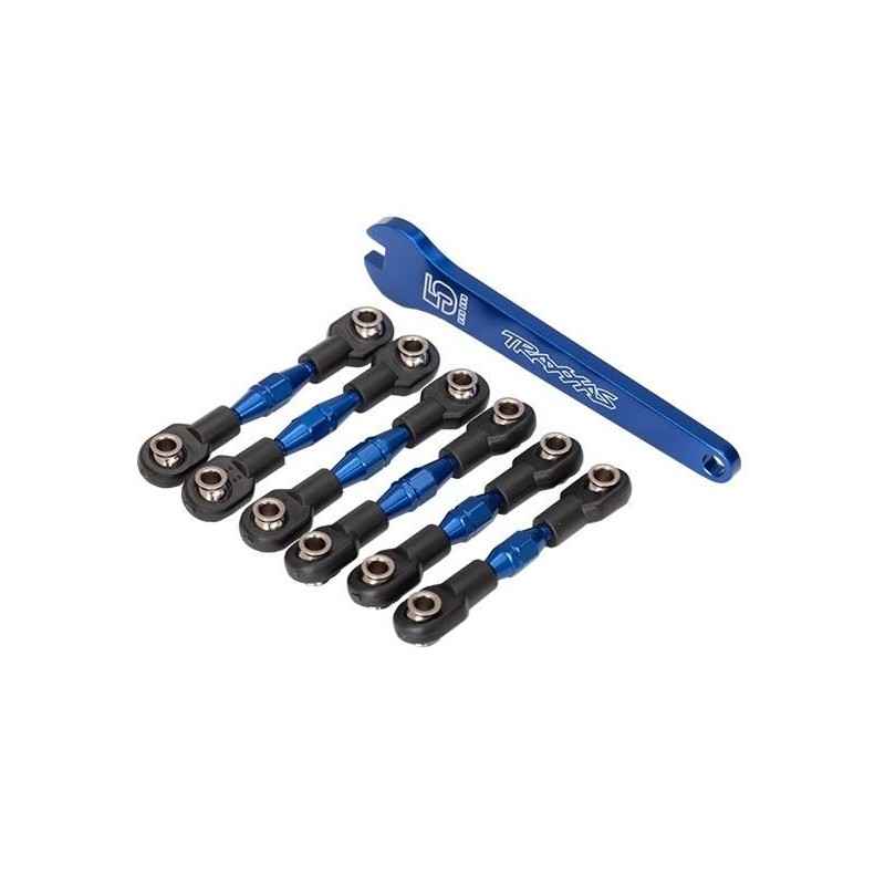 Tensores de aluminio Traxxas anodizado en azul (6pcs) TRX8341X