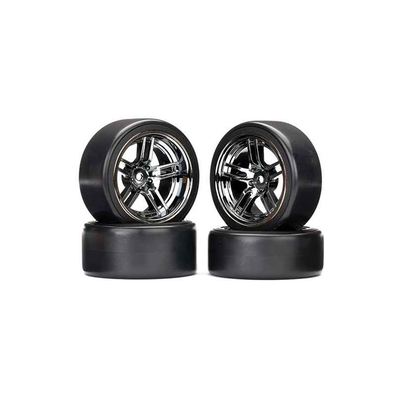 Ruedas completas con llanta Traxxas de Drift de 1,9" delanteras y traseras TRX8378