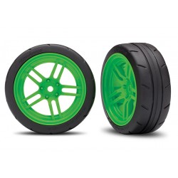 Ruedas Traxxas Sticky 1.9 delanteras verdes (2pcs) TRX8373G