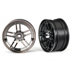 Llantas Traxxas 1.9' split-spoke delanteras cromado negro (2pcs) TRX8371