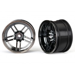 Neumáticos Traxxas 1.9' split-spoke traseras cromadonegro extra anchas (2pcs) TRX8372