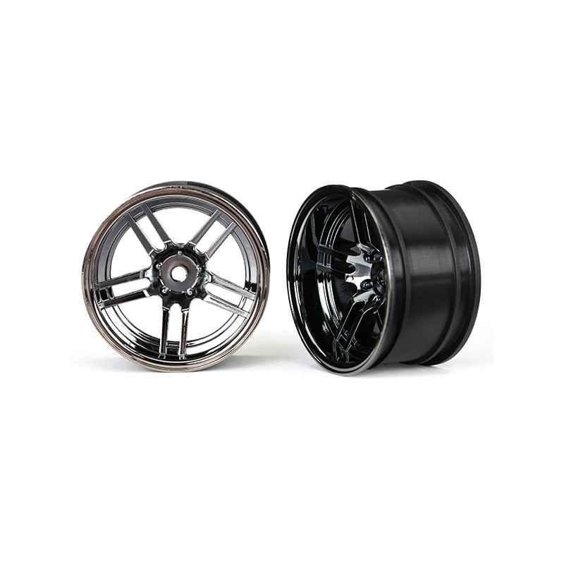 Neumáticos Traxxas 1.9' split-spoke traseras cromadonegro extra anchas (2pcs) TRX8372