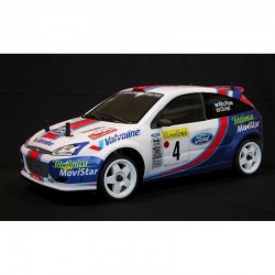 Carrocería Rally Legends Ford focus para 1/10 WRC transparente + accesorios EZRL2438