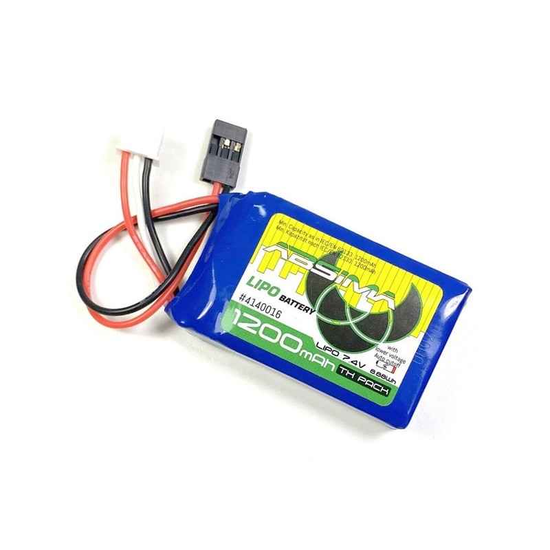 Bateria Absima para emisora LiPo 2S 7.4V 1200mAh JR/FUT 4140016