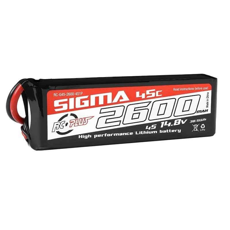 Batería Lipo 4S 14.8V 2600mAh 45C XT60 RC Plus Sigma RC-G45-2600-4S1P