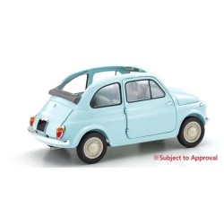 Fiat Nuova 500 Celeste Blue Kyosho 1:18 KS08966LB