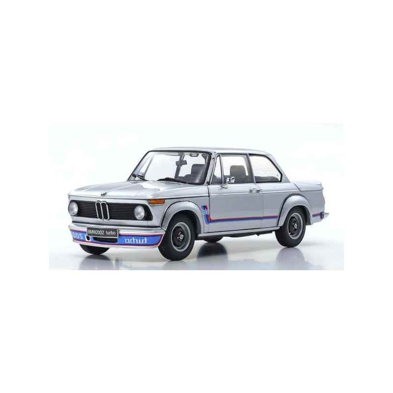 BMW 2002 Turbo 1974 Silver Kyosho 1:18 KS08544S