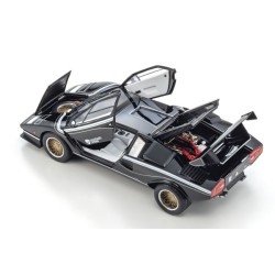 Lamborghini Countach LP500R Black-White Kyosho 1:18 KS08320C