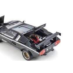 Lamborghini Countach LP500R Black-White Kyosho 1:18 KS08320C