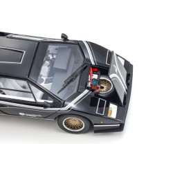 Lamborghini Countach LP500R Black-White Kyosho 1:18 KS08320C