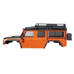 Carrocería Traxxas Land Rover Defender TRX-4 Adventure color naranja completa TRX8011A