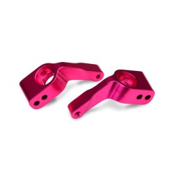 Manguetas de aluminio anodizado Rosa 6061-T6 Traxxas TRX3652P