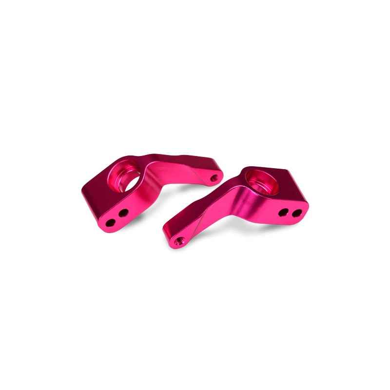 Manguetas de aluminio anodizado Rosa 6061-T6 Traxxas TRX3652P