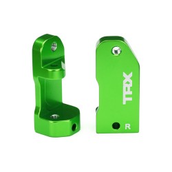 Bloques de ruedas Traxxas 30 grados de aluminio 6061-T6 anodizado verde (2pcs) TRX3632G