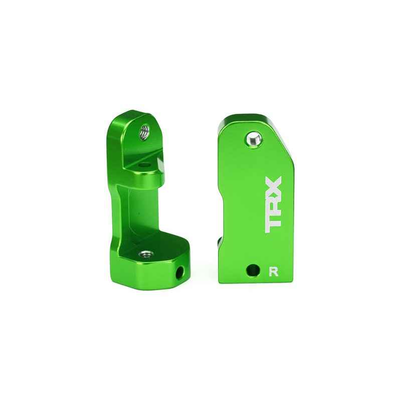 Bloques de ruedas Traxxas 30 grados de aluminio 6061-T6 anodizado verde (2pcs) TRX3632G