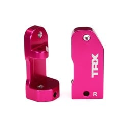 Bloques de ruedas Traxxas 30 grados de aluminio 6061-T6 anodizado rosa (2pcs) TRX3632P