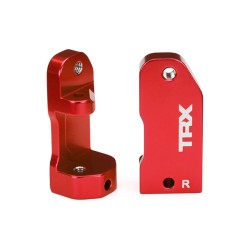 Bloques de ruedas Traxxas 30 grados de aluminio 6061-T6 anodizado roja (2pcs) TRX3632X