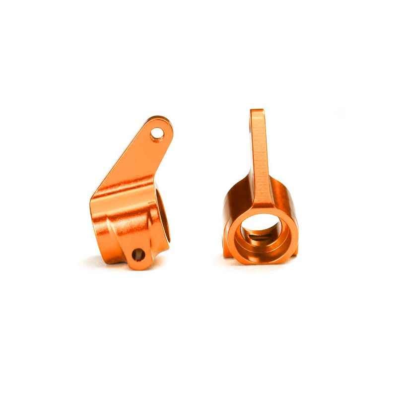 Bloques de dirección Traxxas de aluminio 6061-T6 anodizado naranja TRX3636T