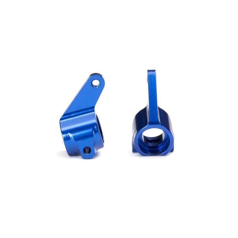 Bloques de dirección Traxxas de aluminio 6061-T6 anodizado azul TRX3636A