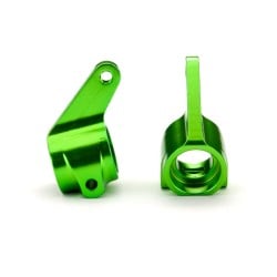 Bloques de dirección Traxxas de aluminio 6061-T6 anodizado verde TRX3636G