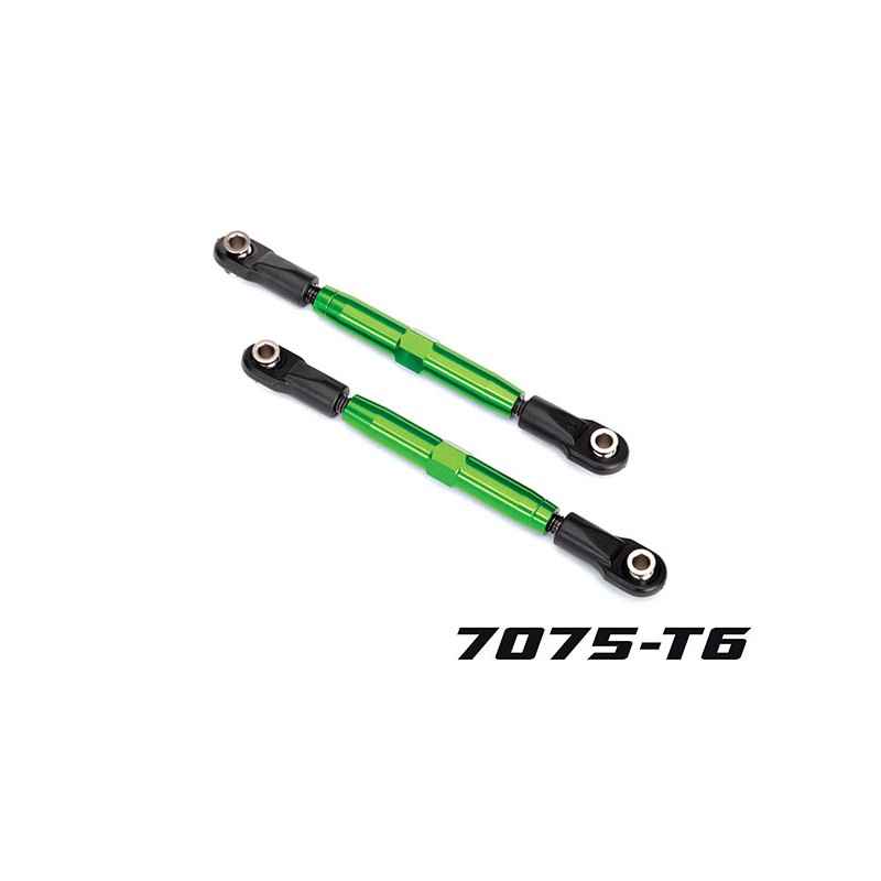 Enlaces de inclinación traseros Traxxas aluminio anodizado en verde 7075-T6 (73mm) (2pcs) TRX3644G