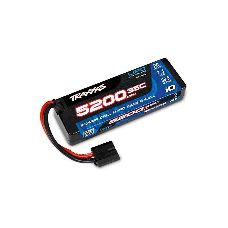 Bateria LIPO Traxxas 5200mAh 7.4V 2S 35C Caja Dura Conector ID TRX2844R