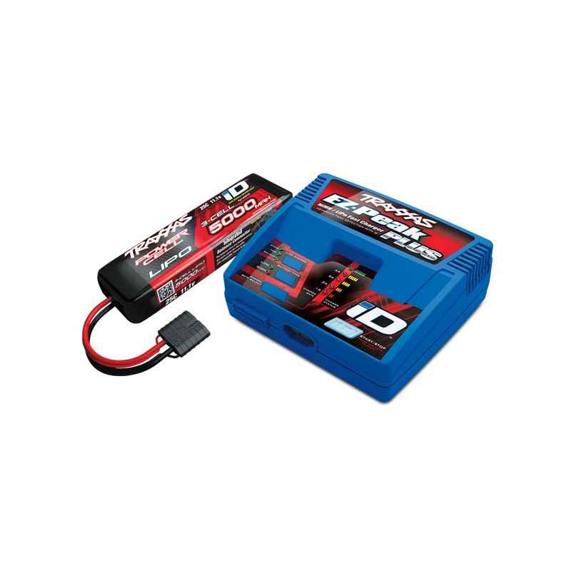 Pack de bateria y cargador Traxxas 3S Cargador ez-peak y Bateria Lipo 3S 5000mah TRX2970G-3S