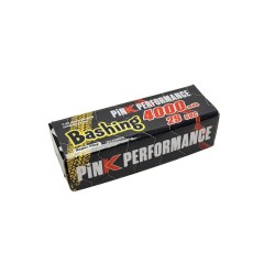 Bateria LiPo Pink Bashing 2S 7.4V-4000-50C (Deans) 139x47x25mm 240g Redondeada PP3-2S4000-D