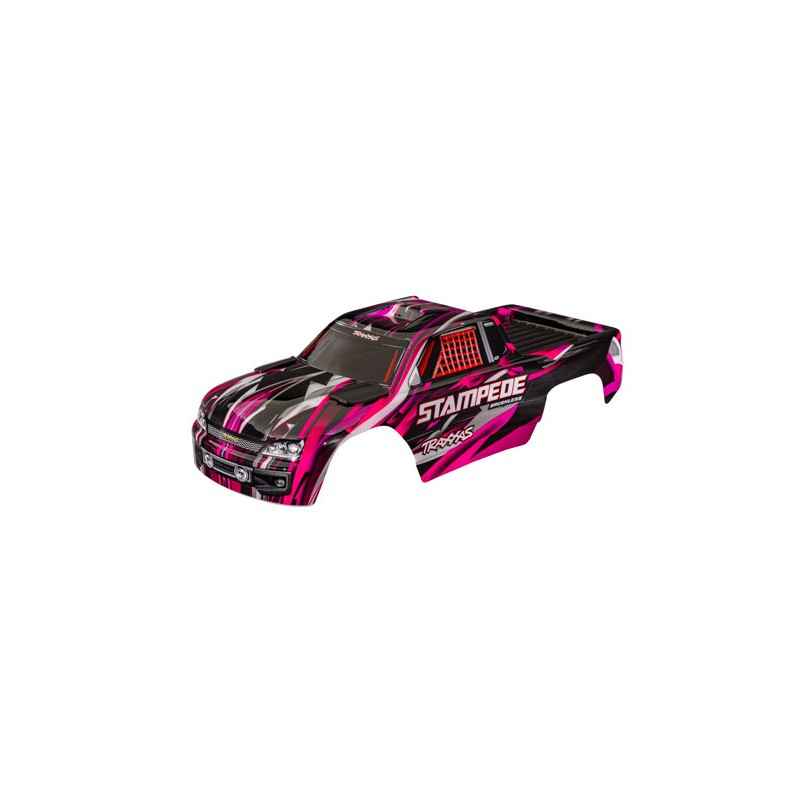 Carrocería Traxxas Stampede® VXL Rosa sin clips TRX3620-PINK