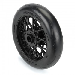 Rueda delantera Pro-line Supermoto S3 Motorcycle Front Tire MTD Black (1) para Losi PROMOTO-MX PRO1022210