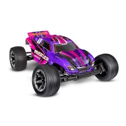 Traxxas Rustler 2wd Brushed HD Rosa (con batería y cargador) TRX37254-8PINK