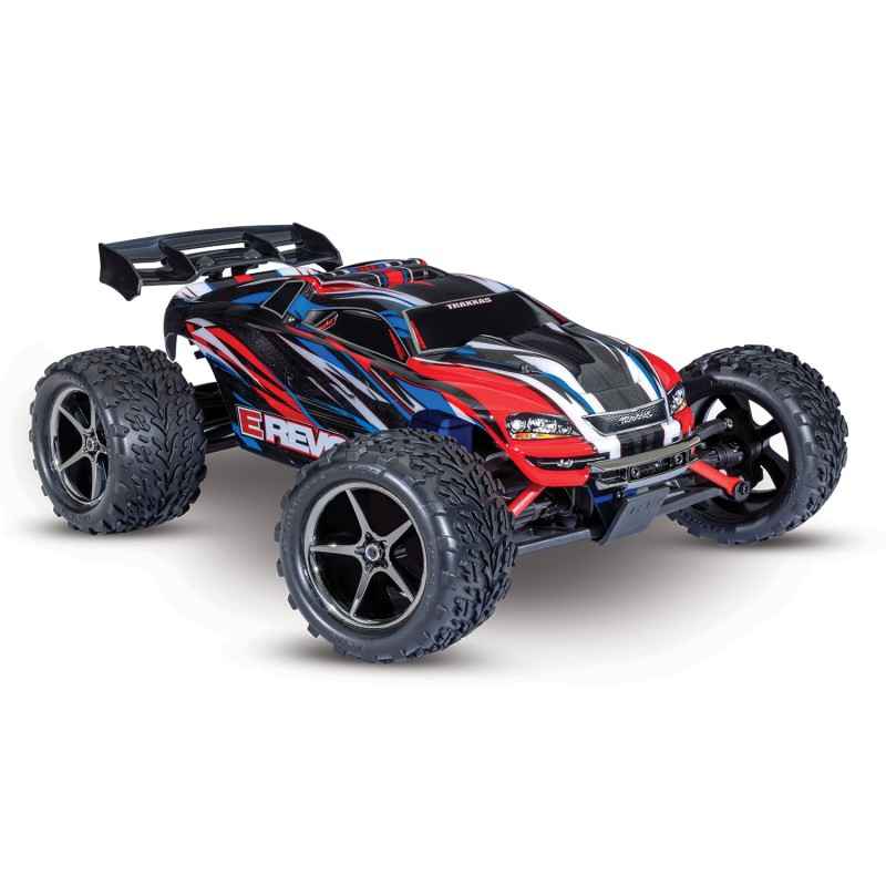 Traxxas E-Revo 1/16 4x4 Rojo-Azul (con batería y cargador USB) TRX71054-8RBLU