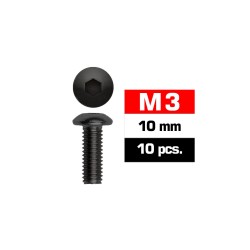 Tornillo M3x10mm boton (10pcs) UR162310