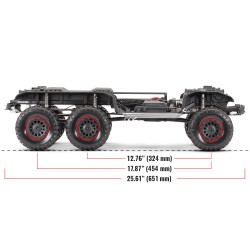 Traxxas TRX-6 Mercedes-Benz G 63 AMG Body 6X6 Electric Trail Truck Clipless Blanco TRX88296-4WHT