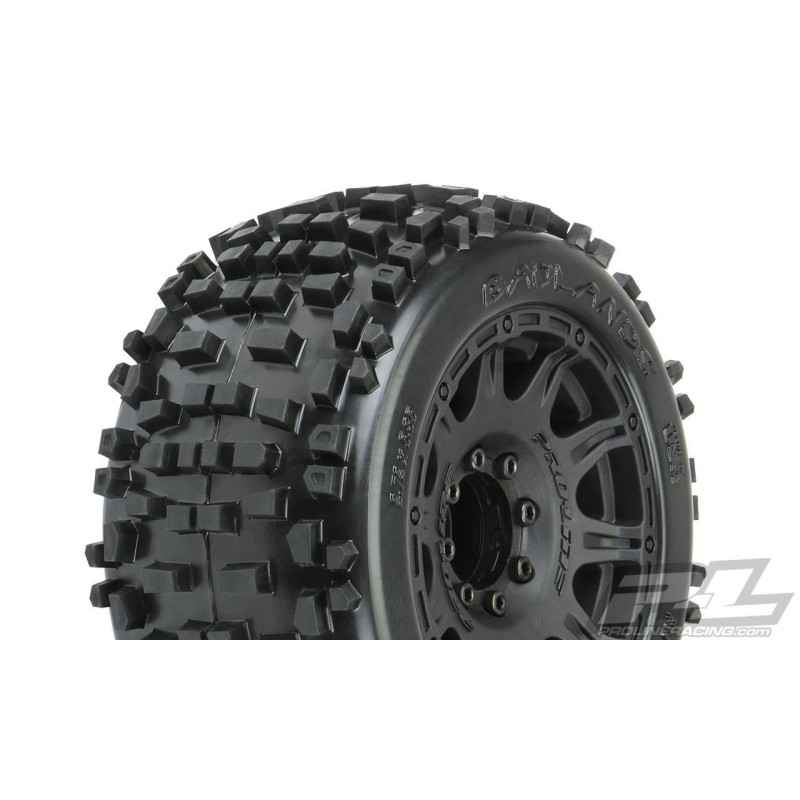 Ruedas completas Pro-line Badlands 3.8" MTD Raid 8x32 Wheels 17mm MT F/R PRO117810