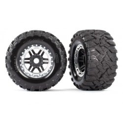 Ruedas completas Traxxas Maxx® All-Terrain Cromo satin (2pcs) TRX8972X