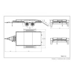 Tractor Trailer Cross RC T006 1/10 CRO90100023