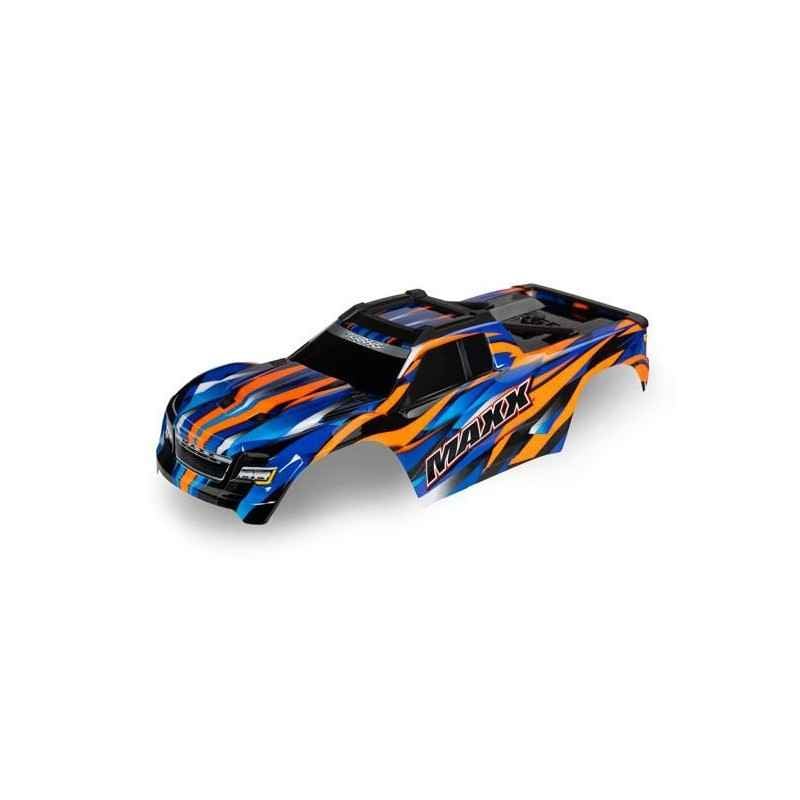 Carrocería Traxxas Maxx Pintada Naranja se adapta a Maxx con chasis 352mm TRX8918T