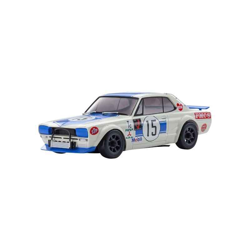 Kyosho Autoscale Mini-Z Skyline 2000GT-R KPCG10 Racing'72 Blue No.15 (MA020) K.MZP472BL