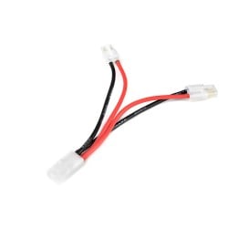 Conector Y Tamiya en paralelo de cable de silicona 14AWG 12cm (1 pc) GF-1321-041