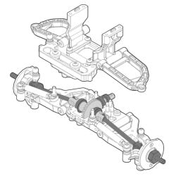 Kit de conversión de suspensión delantera independiente Element RC IFS2 AE42340