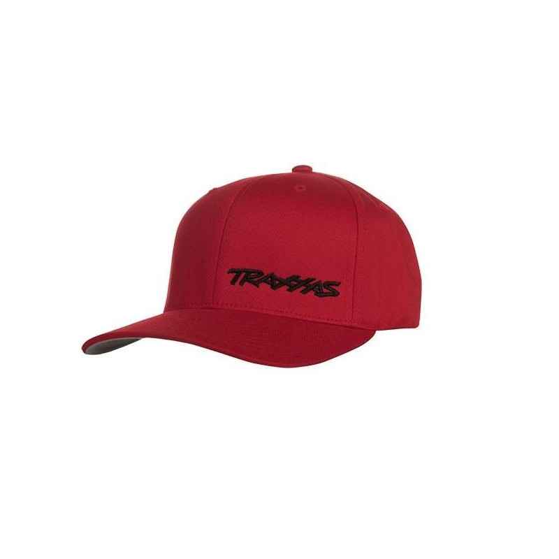 Gorra Traxxas flexible con visera curva Roja/Negra LXL TRX1187-RBL-LXL