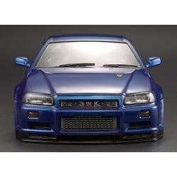 Carroceria Killerbody Nissan Skyline R34 pintada azul metalico 195mm KB48716