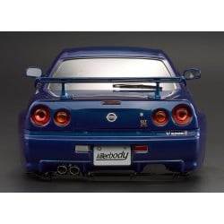 Carroceria Killerbody Nissan Skyline R34 pintada azul metalico 195mm KB48716