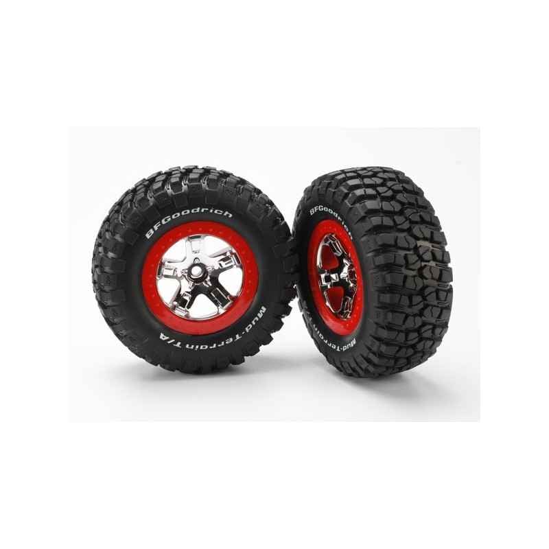 Ruedas Traxxas SC (delanteras 2WD) Rojo (2pcs) TRX5869