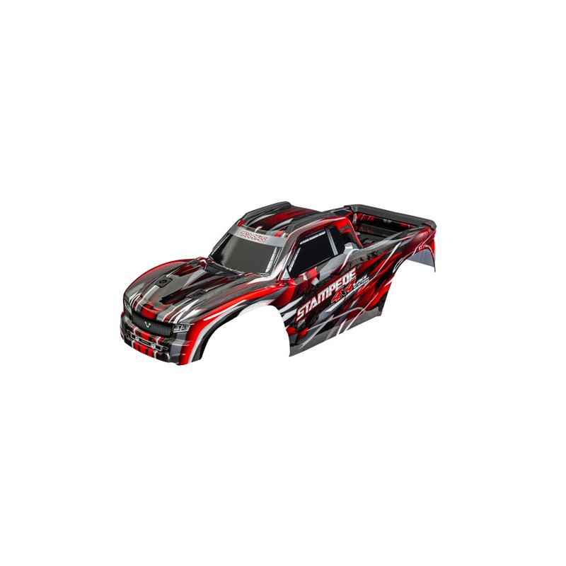 Carrocería Traxxas Stampede® 4X4 VXL clipless Roja TRX9014-RED