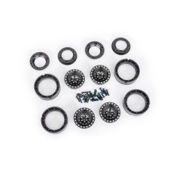 Llantas 1.0 Traxxas de aluminio 6061-T6 beadlock (anodizado en negro) TRX9881-BLK