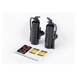 Extintores a escala Traxxas de plástico negro (2pcs) TRX8422-BLK