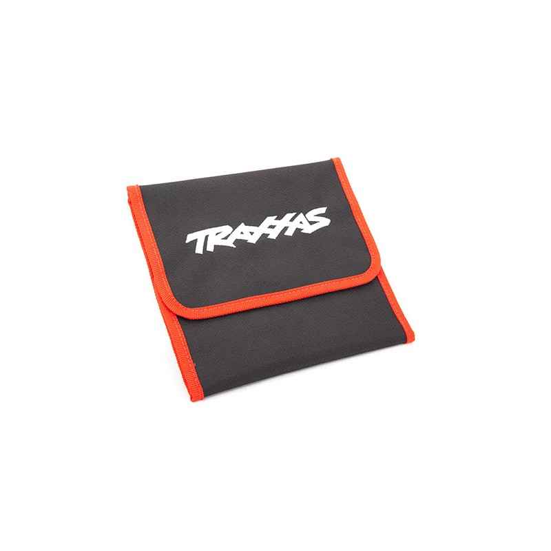 Bolsa de herramientas negra y roja con el logotipo de Traxxas® TRX8725