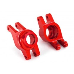 Manguetas Traseras Traxxas aluminio 6061-T6 anodizado Rojo (2pcs) TRX8952R